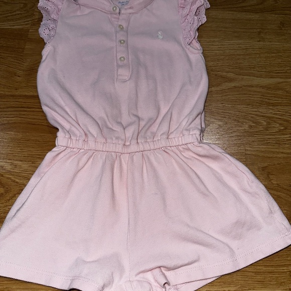 Pink Ruffled Kids Romper - Picture 2 of 6